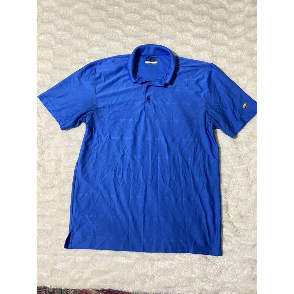 Jack Nicklaus Golf Blue Polo Shirt Adult L Polyester Men's